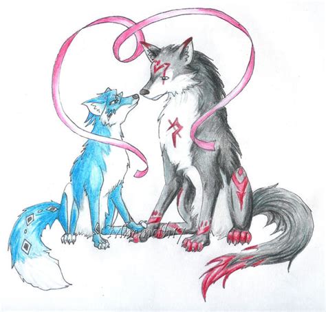 Fox And Wolf By Mnemeth17 On Deviantart