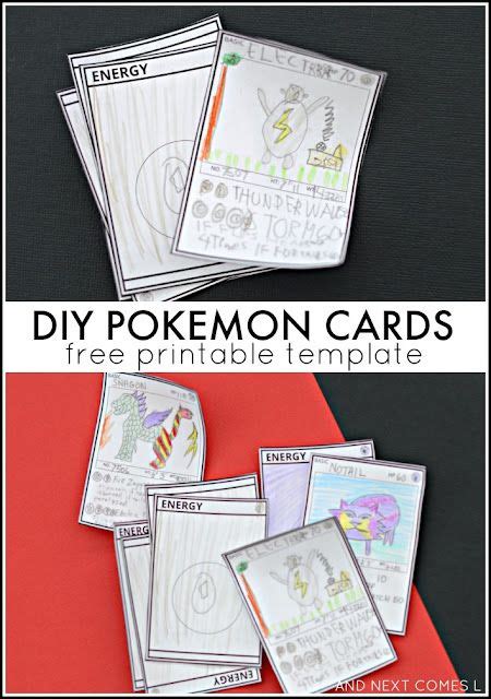 Diy Pokemon Cards Pokemon Card Template Pokemon Craft Pokemon Room