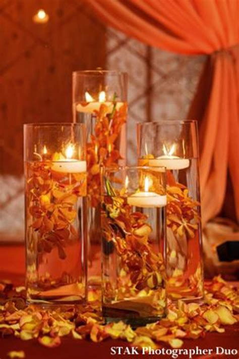 Pumpkins also bring with them the fall atmosphere due to their color. Beautiful Fall Wedding Ideas! - B. Lovely Events