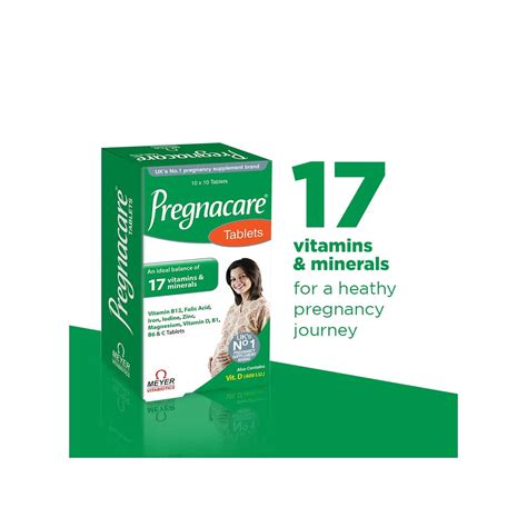 buy pregnacare pregnancy supplement 19 vitamins and minerals 100 tablets with wellman 30