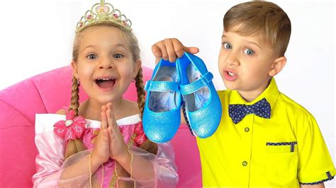 Children want to eat and play. Diana and Roma - Surprise for Cinderella Princess - YouTube