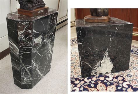Lot Two Marble Pedestals
