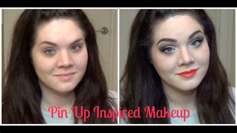 Easy Pin Up Inspired Makeup Tutorial Youtube
