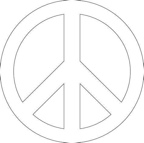Free Peace Sign Stencil You Can Print Start Artwork Peace Symbols