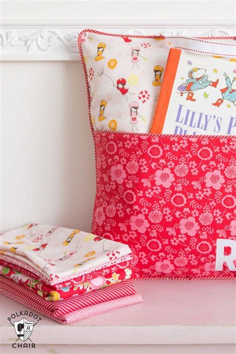 How To Sew A Reading Pocket Pillow The Polka Dot Chair In 2020