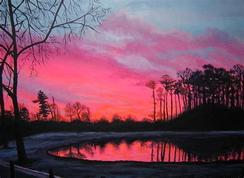 The Story Of Pink Sunset Painting Has Just Gone Viral Painters Legend