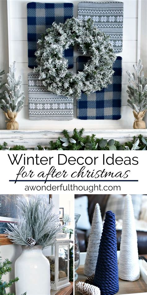 Winter Decor Ideas For The Fireplace And Mantel