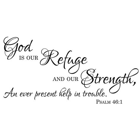God Is Our Refuge - Psalm 46:1 - christianwallmurals
