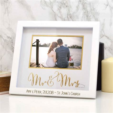 Personalised Mr And Mrs Photo Frame By Tsonline4u