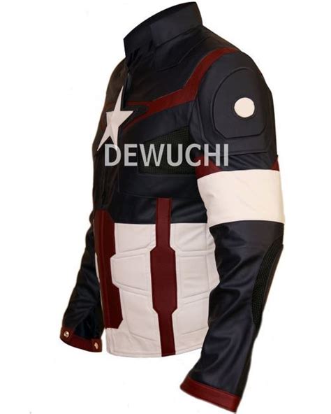 Captain America Outfit Avengers Age Of Ultron Blue Jacket Buy Now
