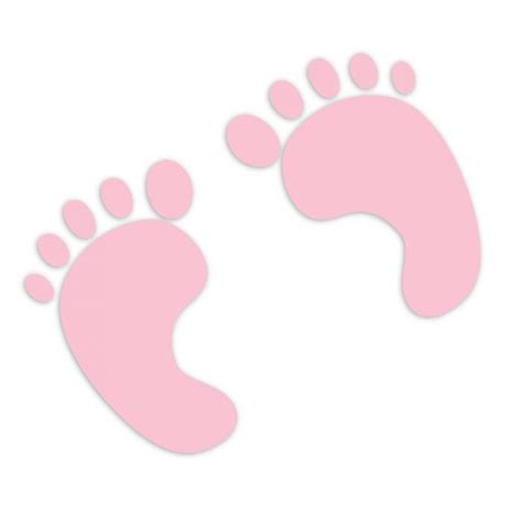 Pink Baby Footprints At White Background Clipart Free Image Download