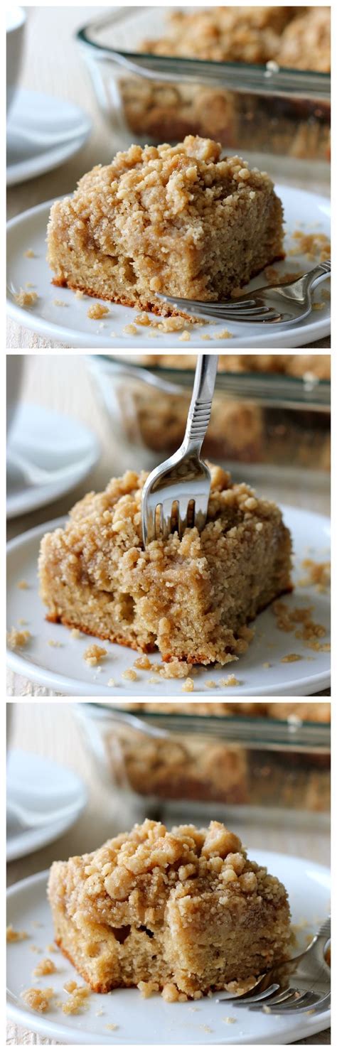 Coffee Cake With Crumble Topping And Brown Sugar Glaze Damn Delicious
