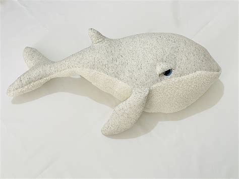Big Whale Sperm Whale Nautical Plush Toy Stuffed Animal Body Etsy