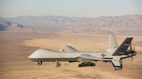 an mq 9 reaper flies over the nevada test and training range