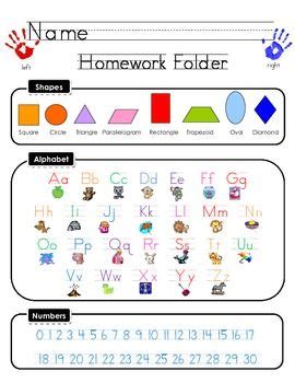 Aabbcc early learning center of danbury will. Kindergarten Homework Folder Helper | Kindergarten ...