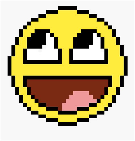Smile Pixel Art Pixel Art Easy Emoji Free Transparent