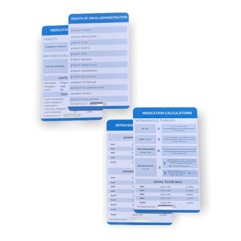 Medication Calculation Bundle Nursing Reference Card Etsy Australia