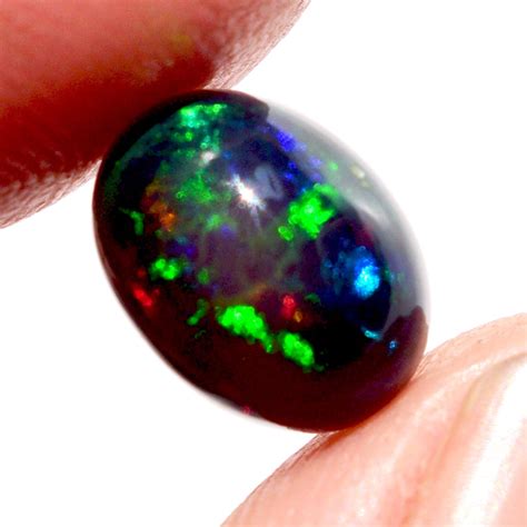 Natural Ethiopian Black Opal Oval Cabochon Size 9x7x5 MM Etsy