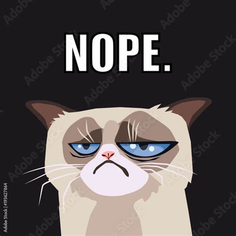 Grumpy Cat Vector Stock Image And Royalty Free Vector Files On Pic 193627864