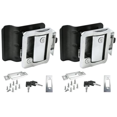 2 Pack Chrome Rv Entry Door Lock W Deadbolt Camper Travel Trailer