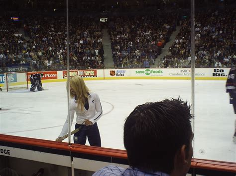 Ice Girl - Canucks vs Coyotes @ GM Place, 2004 | HockeyGods