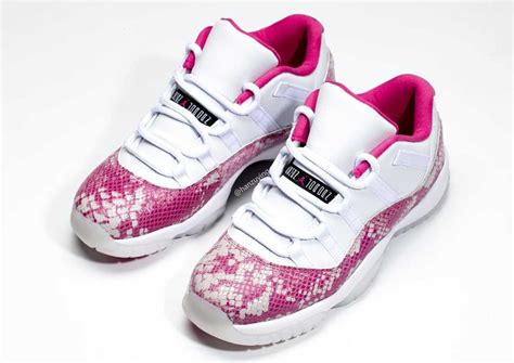 Jordan Brings Back The Air Jordan 11 Low In A Vibrant Pink Snakeskin