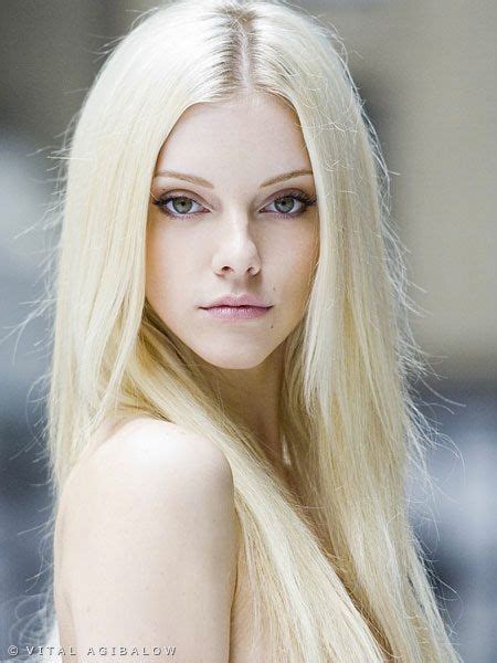 White Blonde Hair And Hazel Eyes V I S A G E Pinterest White
