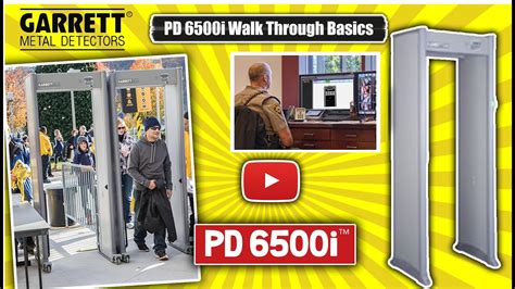 Garrett Pd 6500i Walk Through Metal Detector Learning The Basics Youtube