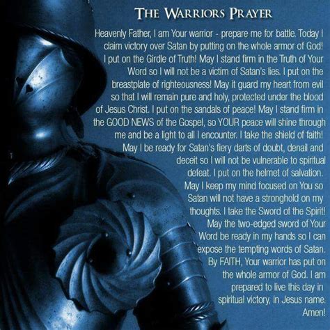 Warrior Prayer War Room Prayer Prayers Spiritual Warfare