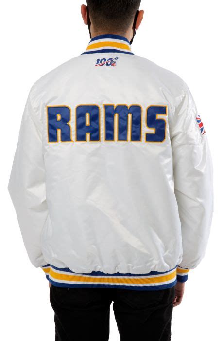 Starter Los Angeles Rams Varsity Satin Jacket Ls9la168 Ram Shiekh