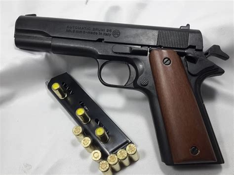 Pistola Fogueo Bruni 96 Colt 1911 Full Metal 9mm Salva 389900 En