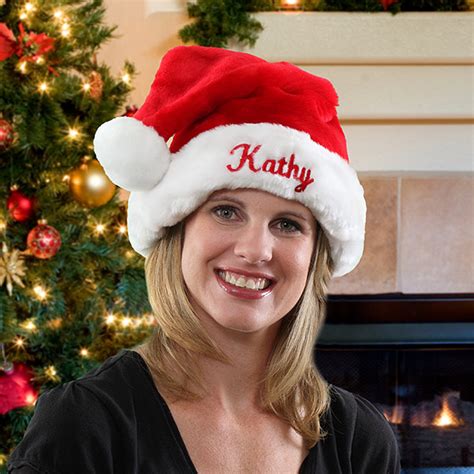Personalized Santa Claus Christmas Hat For Adults Christmas Hat