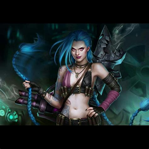 Pin By Charles Schultz On Jinx League Of Legends Jinx League Of Legends Digital Artist