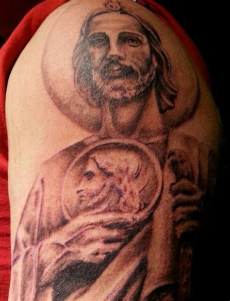 St. Jude Tattoo done by Frank @AmazingGracetattoo in Gregory Tx