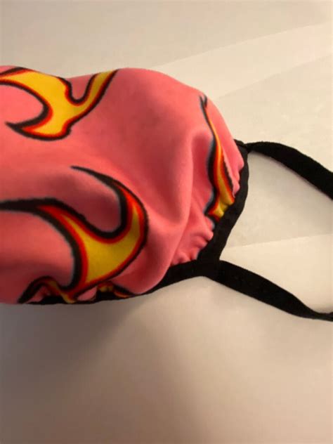 Pink Flames Odd Future Ofwgkta Print Protective Face Mask Etsy