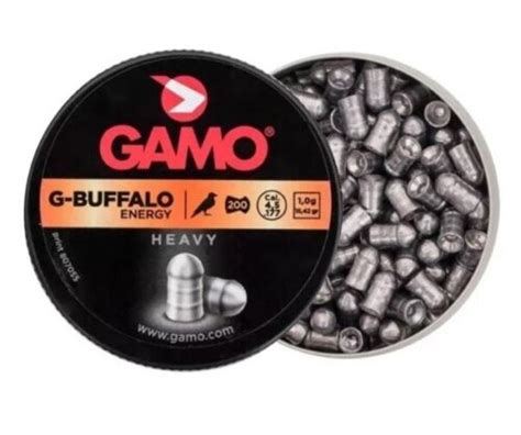 Can Of 200 Gamo G Buffalo Energy Heavy Air Rifle Gun Pellet Slugs In