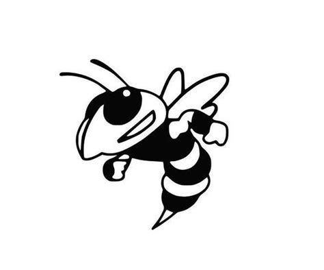 We Are Hornets Hornet Mascot Svg Silhouette Yellow Jackets Hornet SVG
