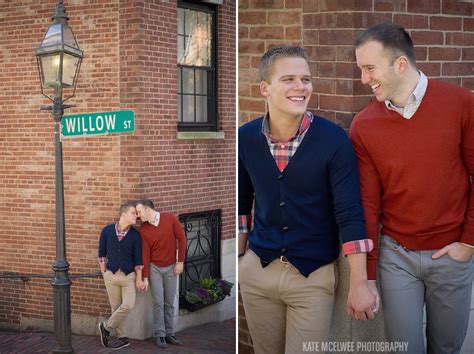 Gay Couples Portraits On Willow St In Beacon Hill A Kissbromanceweddings Gay Couple