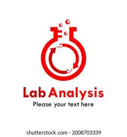 Lab Analysis Logo Template Illustration Stock Vector Royalty Free Shutterstock