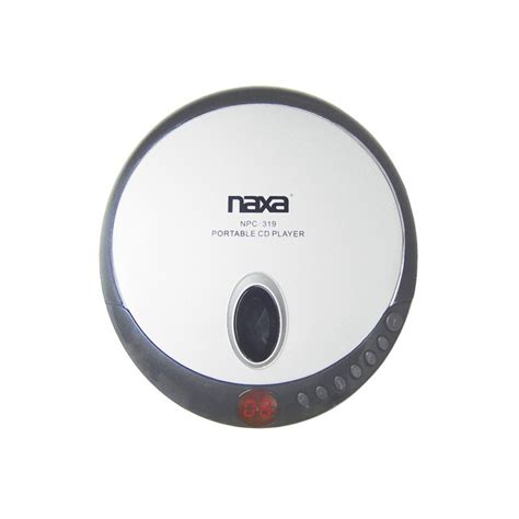 Naxa 97086383m Slim Personal Compact Disc Player Black
