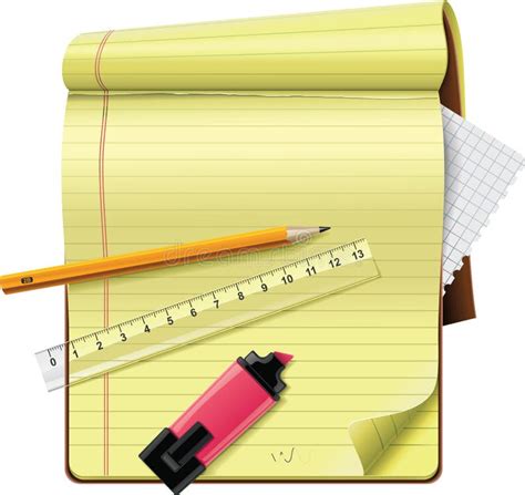 Vector Notepad Xxl Detailed Icon Stock Vector Illustration Of Page