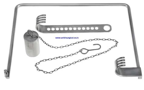 Charnley Retractor With Weight And Chain For Neurosurgery Hip Joint At