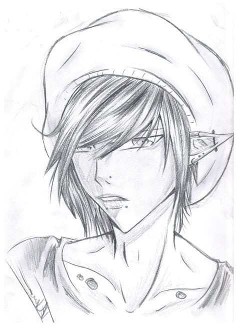 Anime Emo Boy Drawing At Getdrawings Free Download