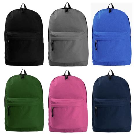 Wholesale 18 Basic Backpacks In 6 Colors Dollardays