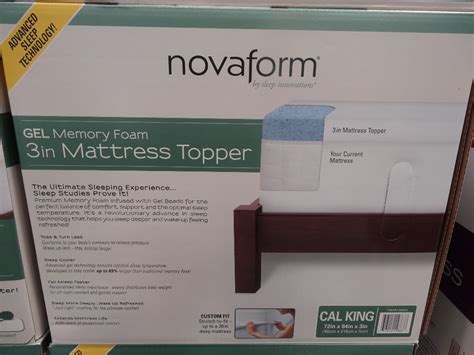 Both these features are meant to keep the memory foam from sleeping hot. Novaform 3 Inch Gel Memory Foam Mattress Topper