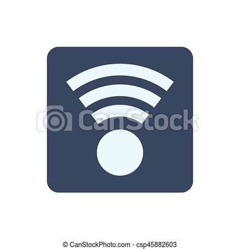 Wifi Internet Zone Icon Vector Illustration Graphic Design Canstock