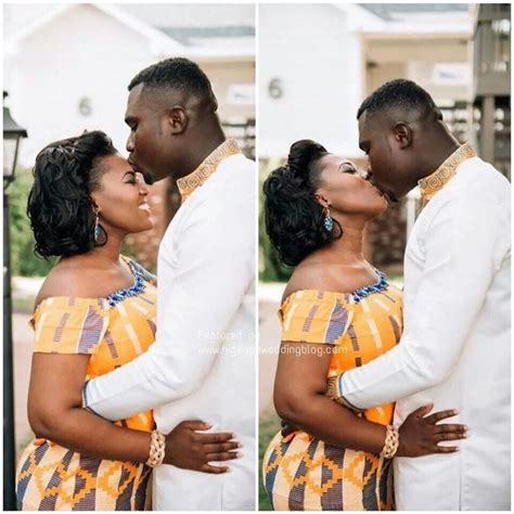 Ghanaian Couple On Their Wedding Day Black Love Black Men Wedding Attire Wedding Day