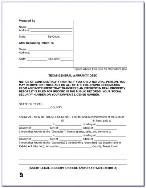 Free Colorado General Warranty Deed Form Form Resume Examples