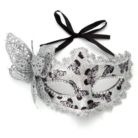 High Quality Mask Masquerade Costume Prop Silver Halloween Fancy Dress
