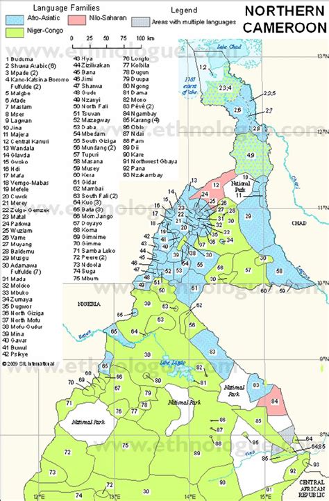 Languages Of Northern Cameroon Map Is The Property Of Sil